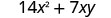 14x²＋7xy。
