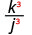 k³をj³で割る。